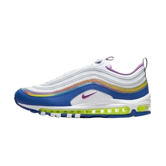 Nike Air Max 97 QS 2020 Easter Shoes CJ0591-100 White Purple Nebula Mens Size 7